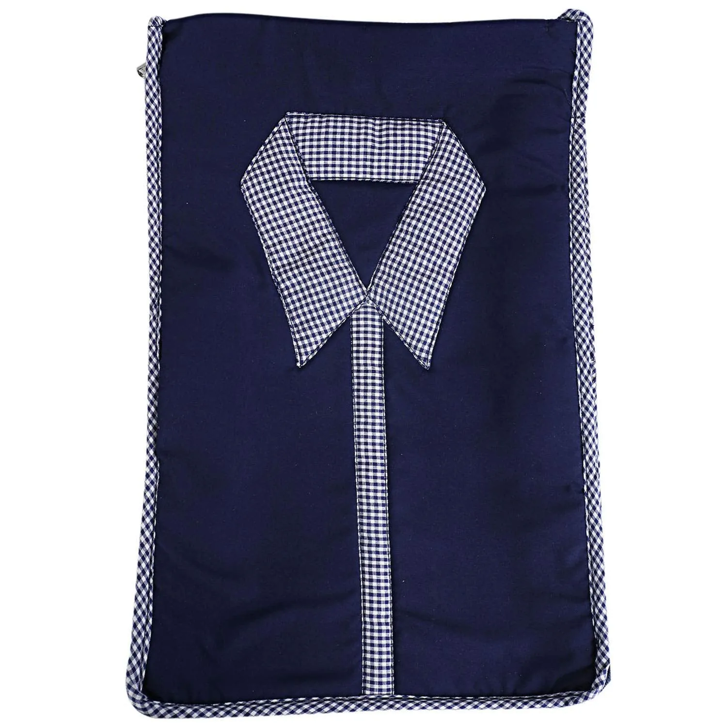 Kuber Industries 3 Layered Quilted Cotton Shirt Cover, Blue
